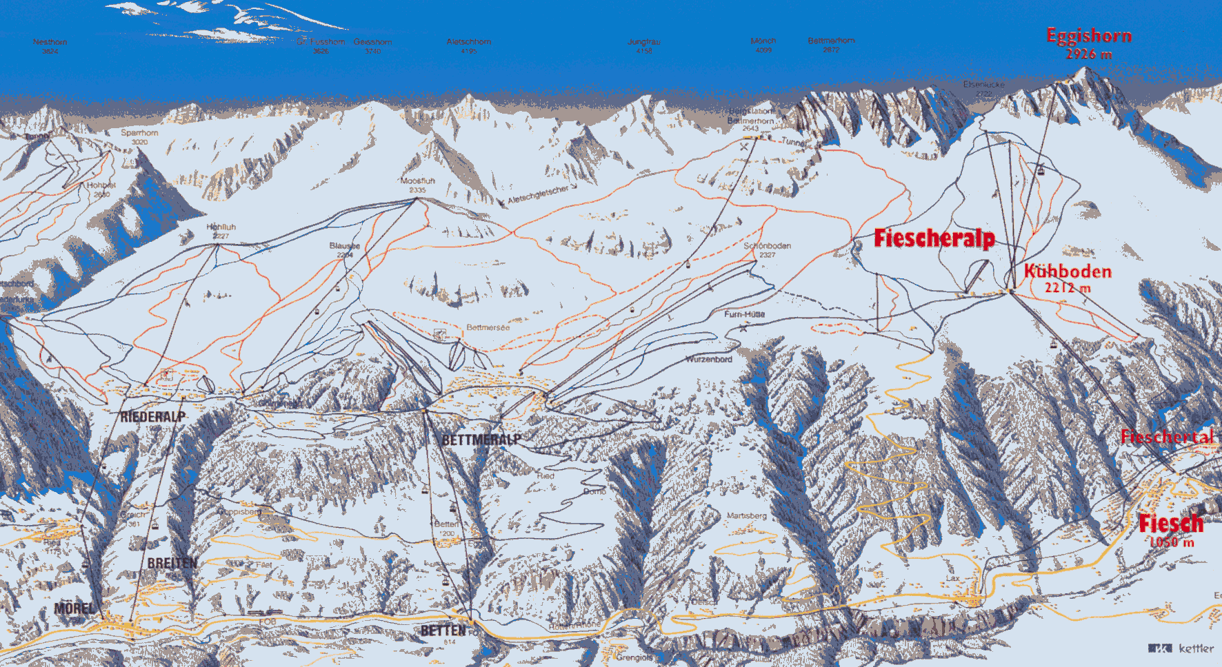 Skiing area Aletsch (223 k)